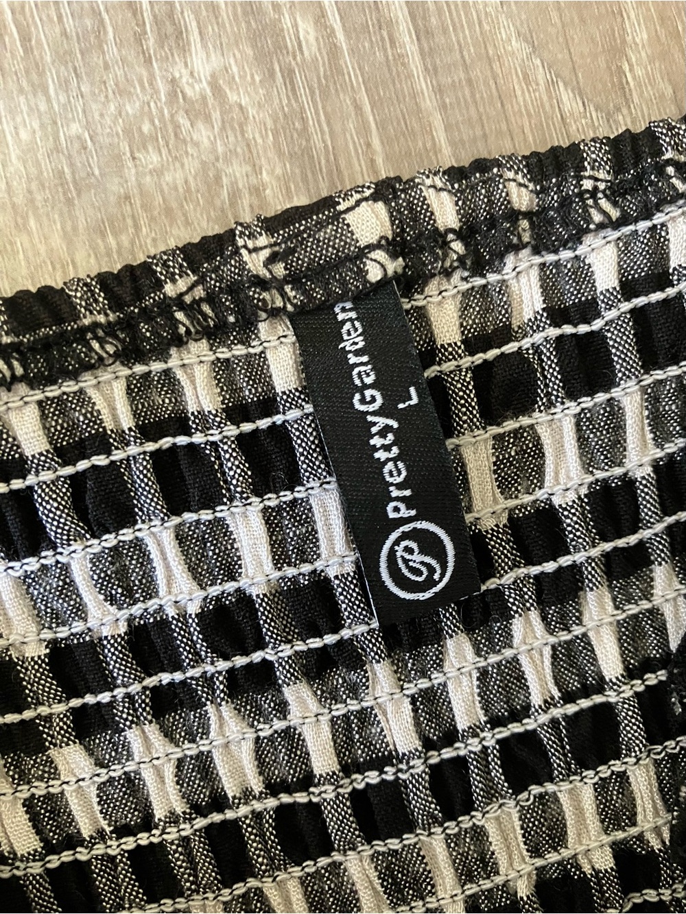 Black Gingham Midi Dress - Picture 3 of 5
